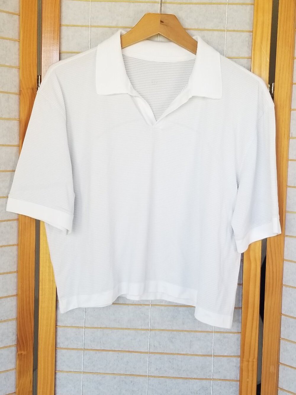 Lululemon Swiftly Tech Relaxed-Fit Polo Shirt Size 12 White